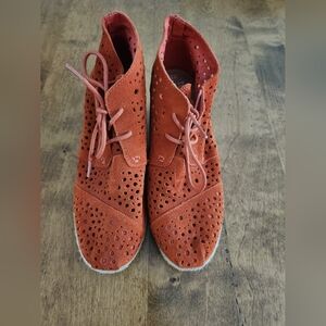 Suede wedges - Tom's size 8